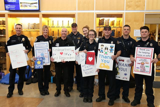 First responders Blue Mass group photo