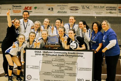 Valley Catholic claims school’s first volleyball title