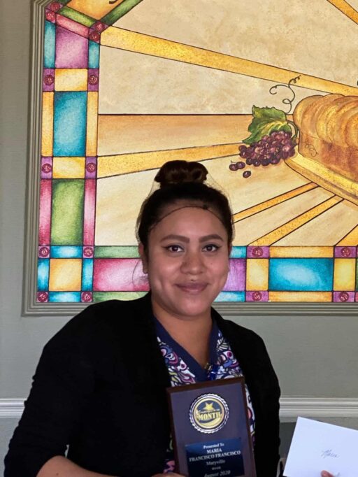 maryville august employee of the month Maria Francisco