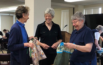 Sisters’ sewing project, which helps to clothe children at the border
