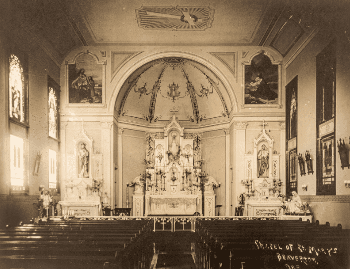 The chapel in the new west wing of the Motherhouse was dedicated