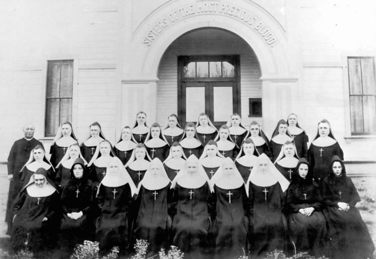Archbishop Alexander Christie asked the Sisters to change their name from Sisters of the Most Precious Blood to the Sisters of St. Mary