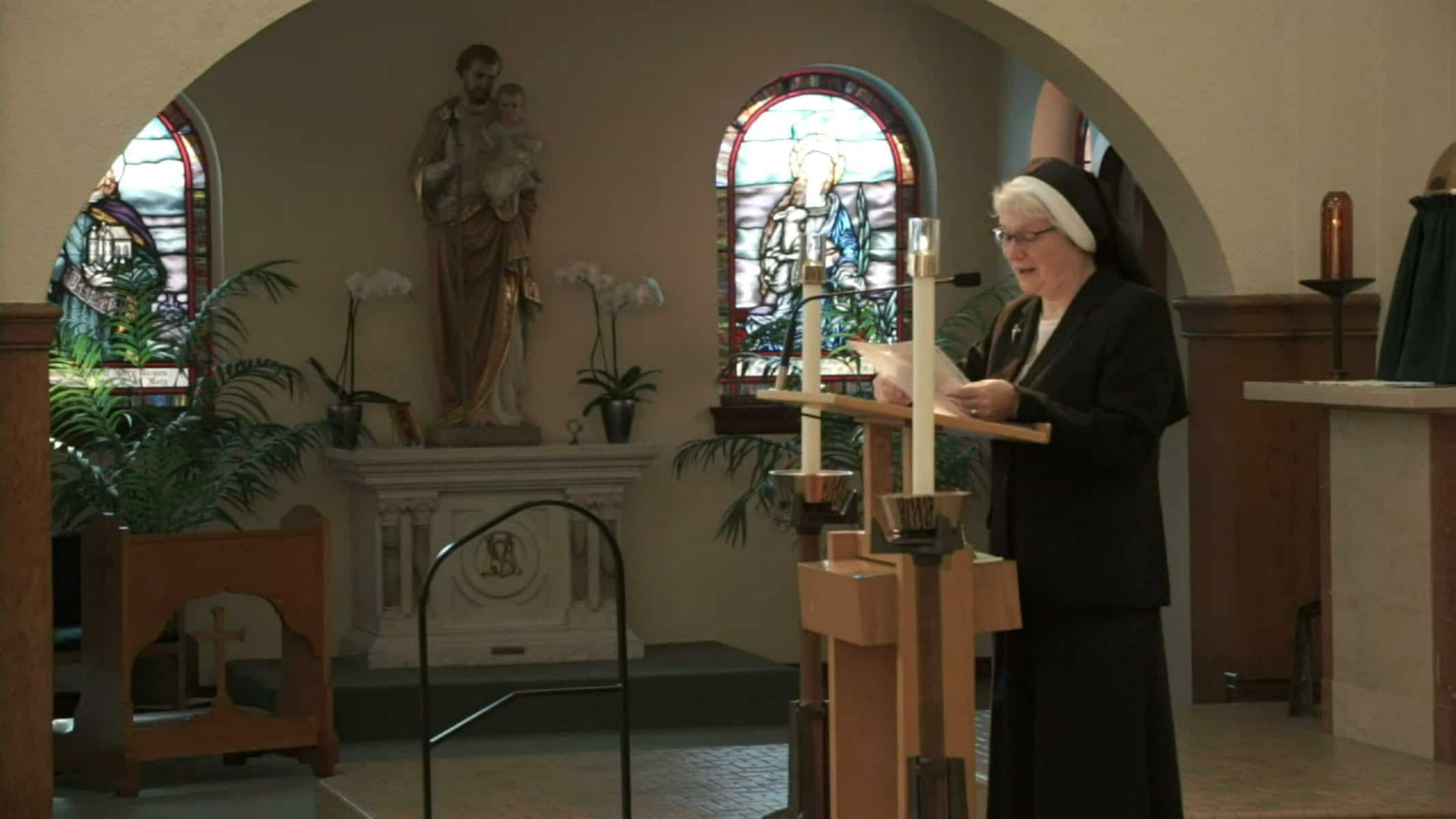 Sister Michael Francine Duncan at Mass