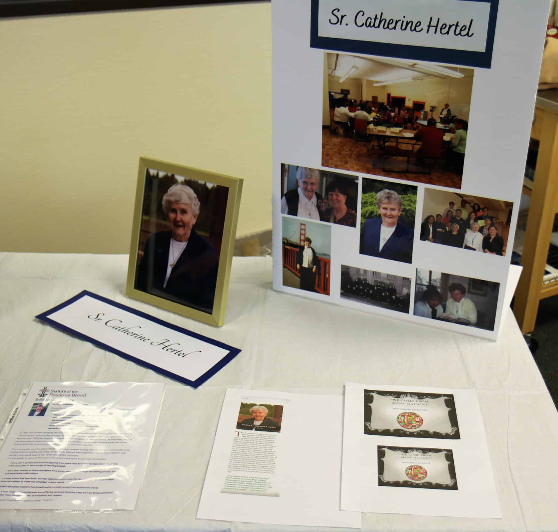 Photos of Sister Catherine Hertel
