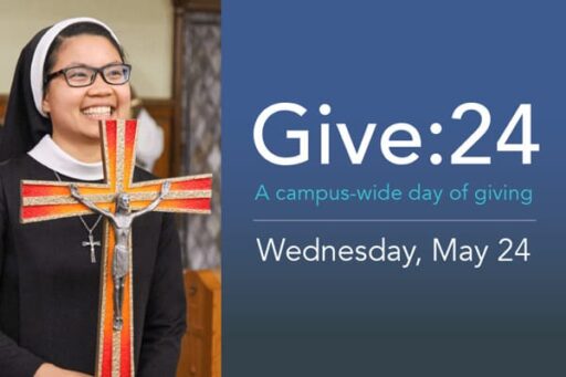Day of Giving with image of Sr Thanh