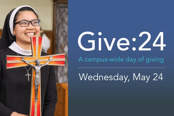 Day of Giving with image of Sr Thanh