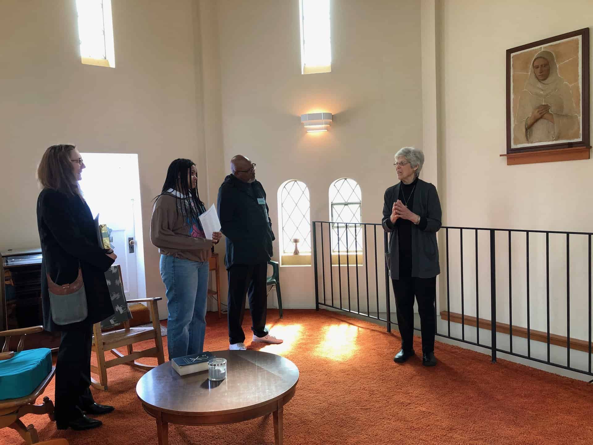 Gala prize - Sr Delores Adelman gives SSMO Dome Tour