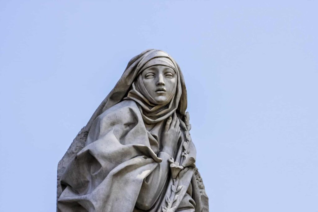 Statue of St. Catherine of Siena in Rome