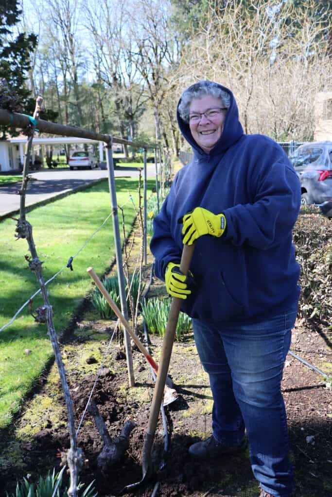 Sister Patricia Gardening