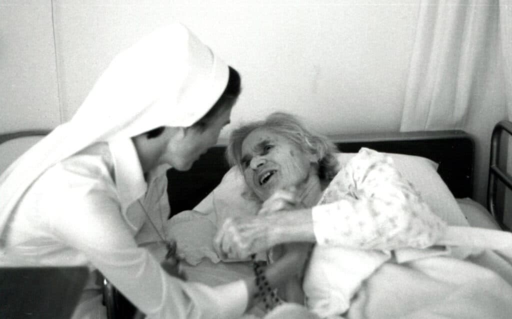 Sr. josephine cares for her grandmother