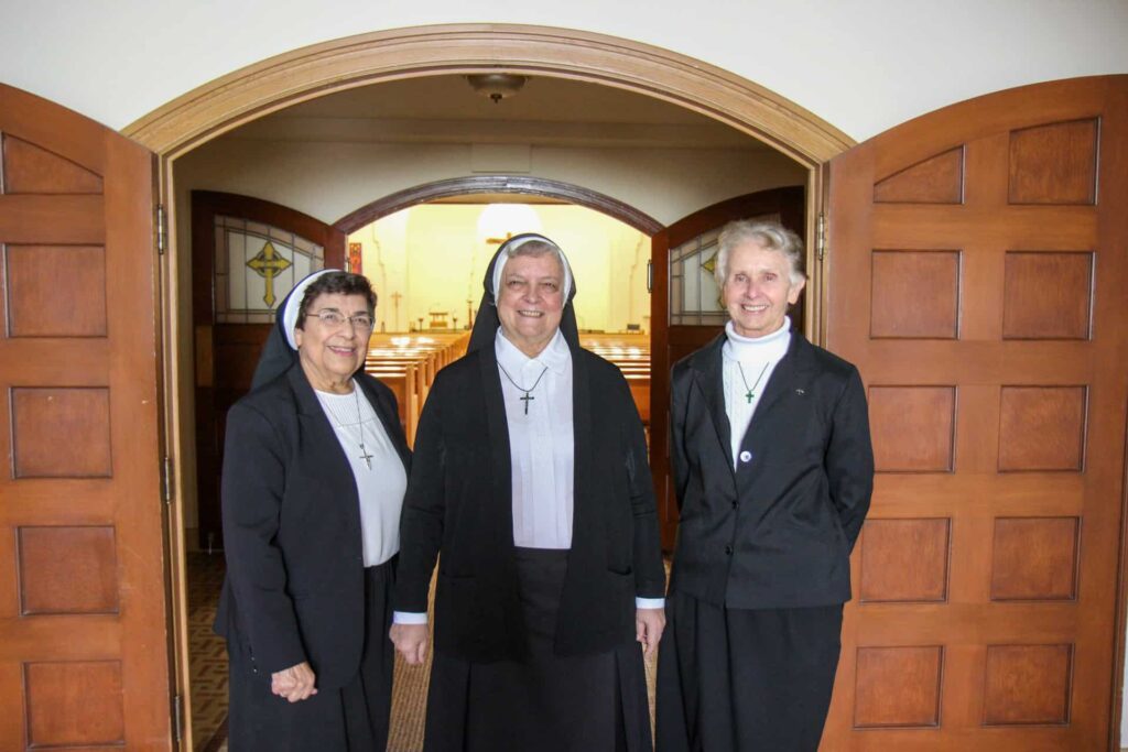 Diamond (60 years) Jubilarians - left to right - Sr. Juanita Villarreal, Sr. Juliana Monti, Sr. Barbara Rose Sohler