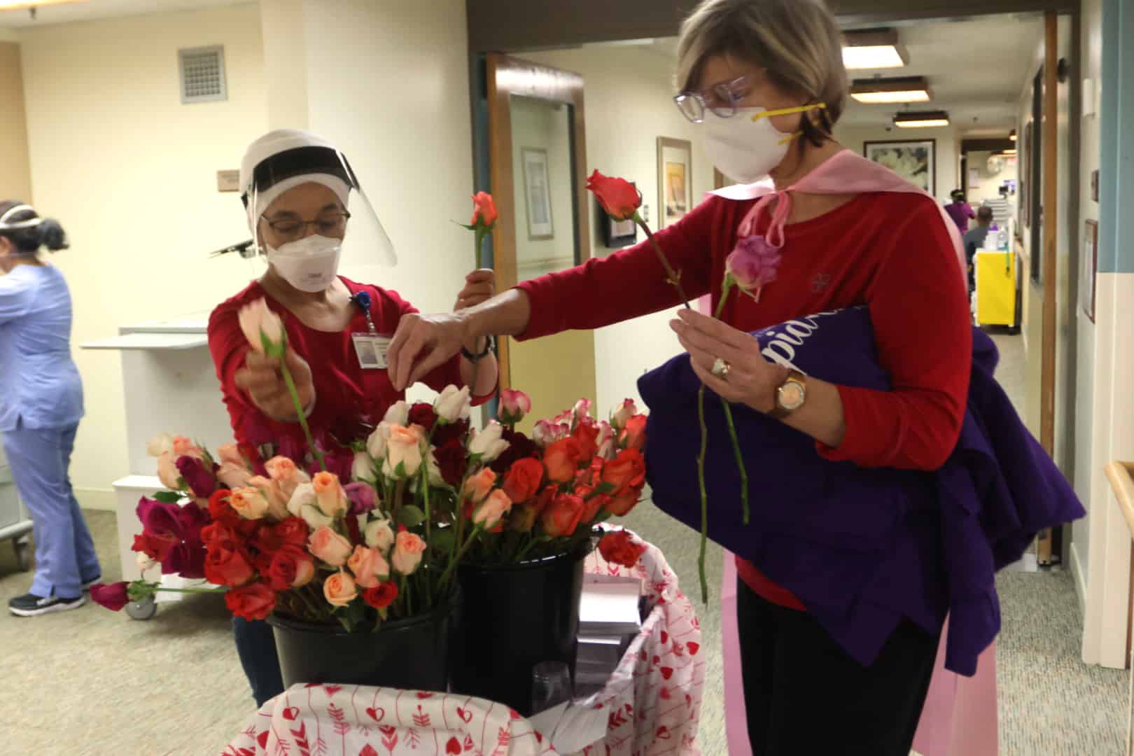 Caregiving with roses