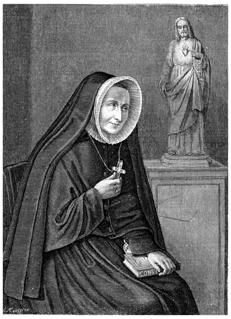 Engraved illustration of Saint Madeleine Sophie Barat