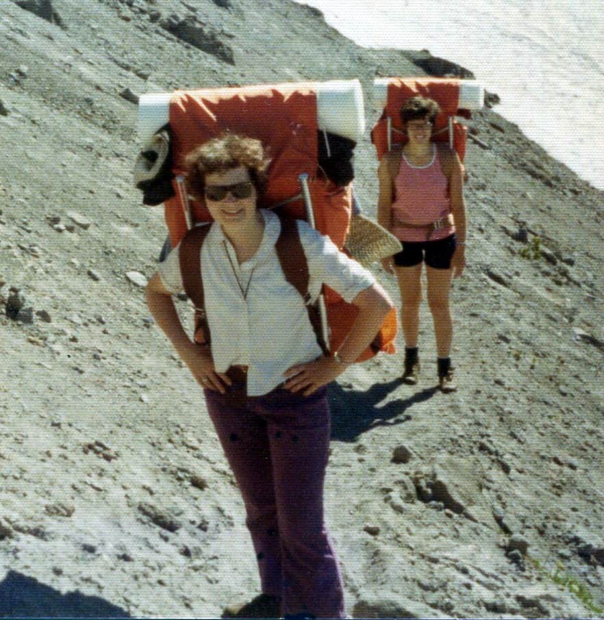 Sister Angeline hiking in the Alps