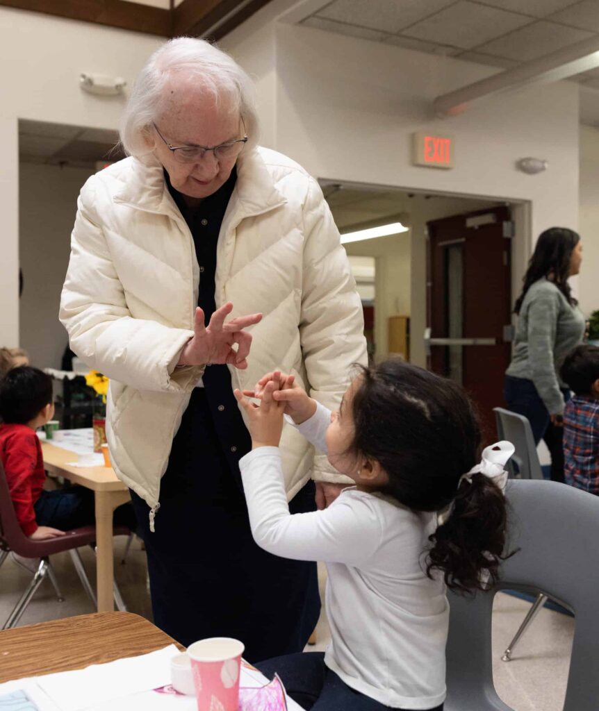 Sister with Early Learning School student