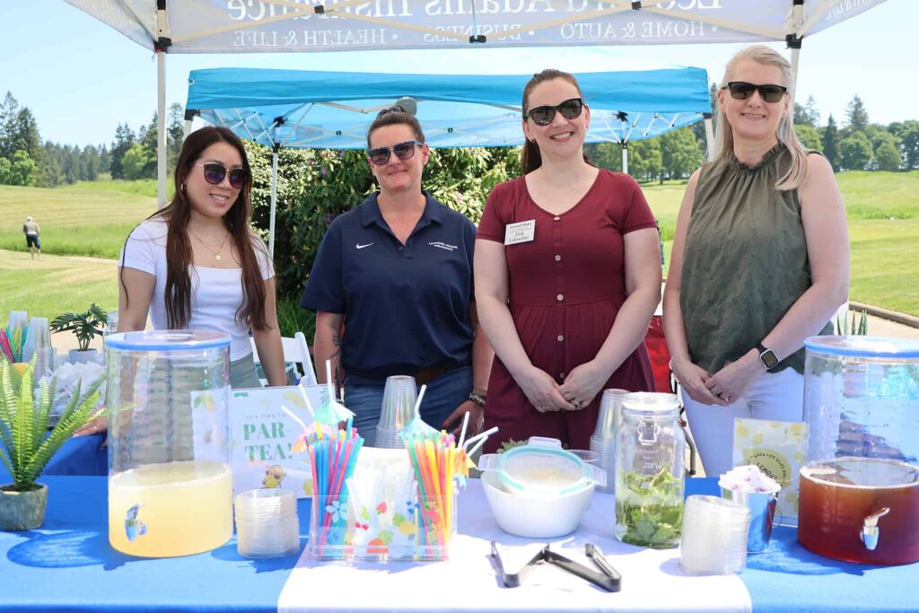 Golf tournament sponsor tent