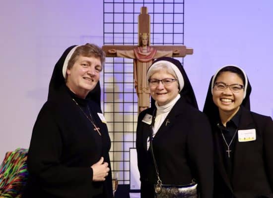 Srs. Adele Marie, Michael Francine, Thanh Pham at Gala