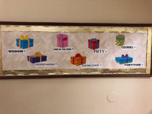 wisdom, understanding, fear of the Lord, knowledge, piety, counsel, fortitude