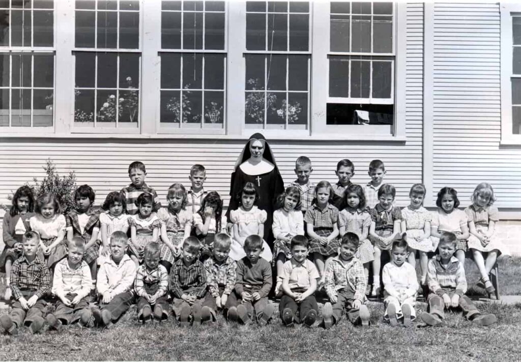 Sister Anne with her class