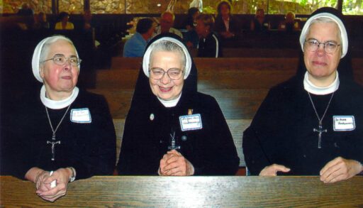 The Vandcoevering Sisters are all smiles before Mass
