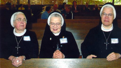 The Vandcoevering Sisters are all smiles before Mass
