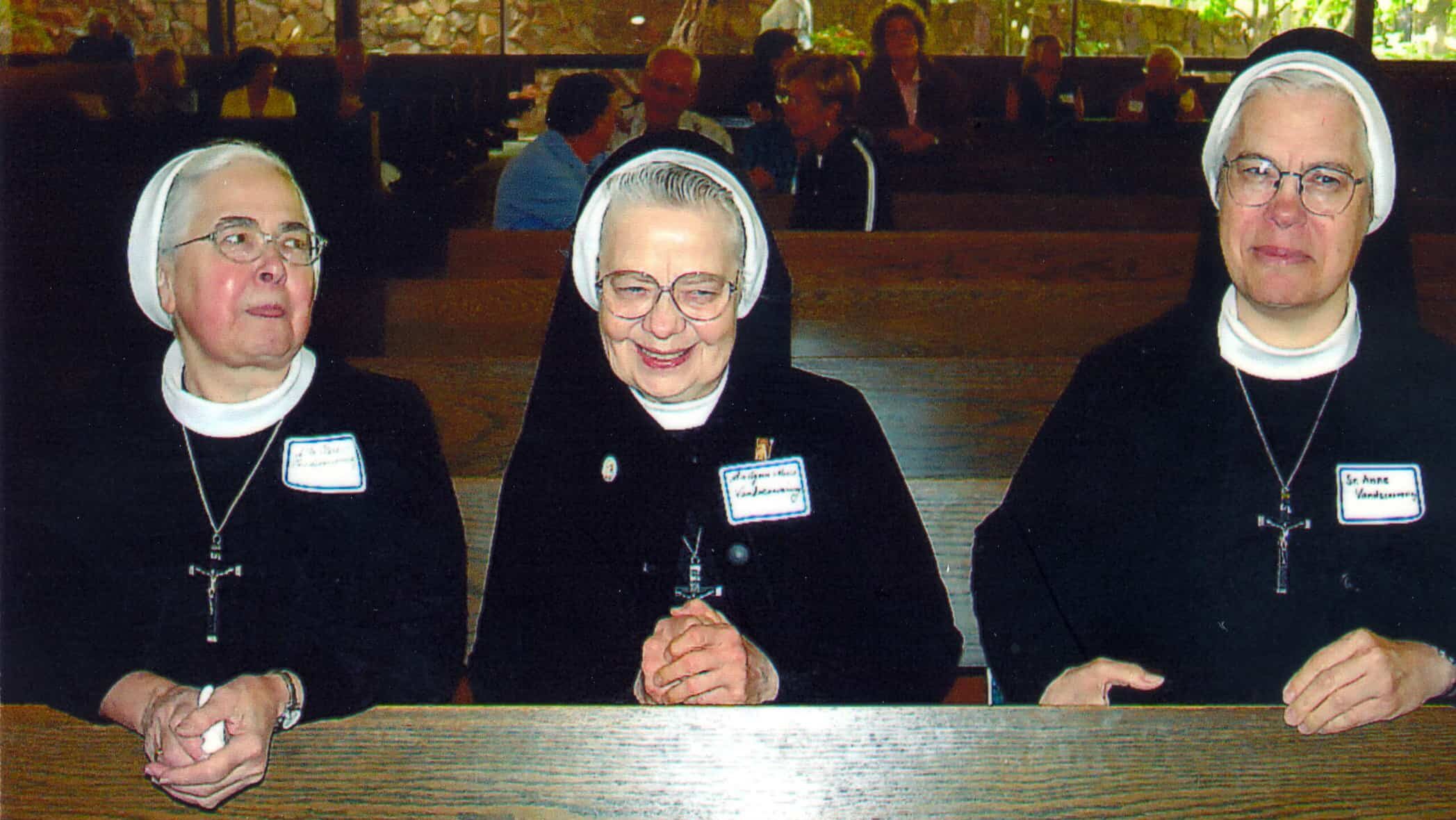 The Vandcoevering Sisters are all smiles before Mass