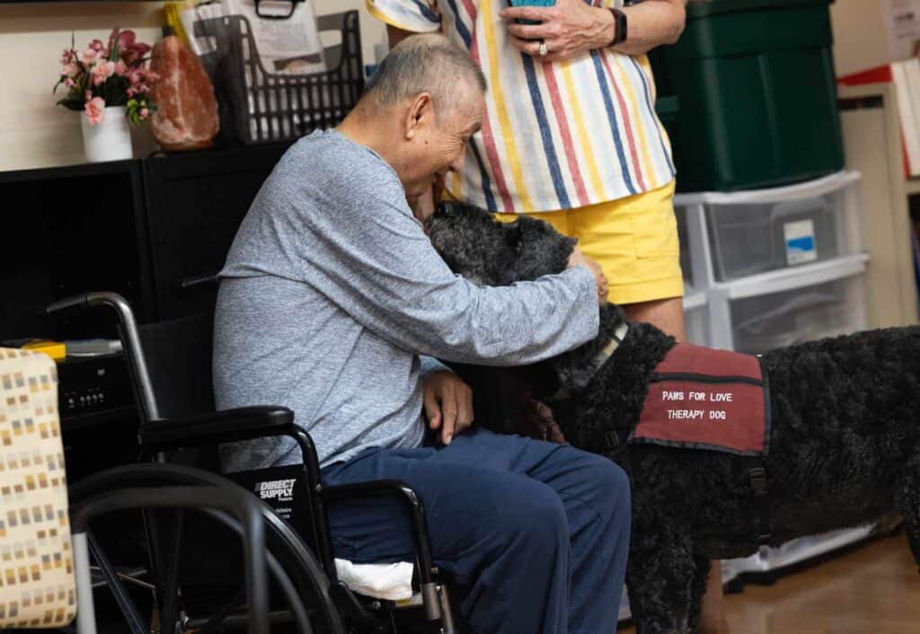Finn the Therapy Dog visits Maryville