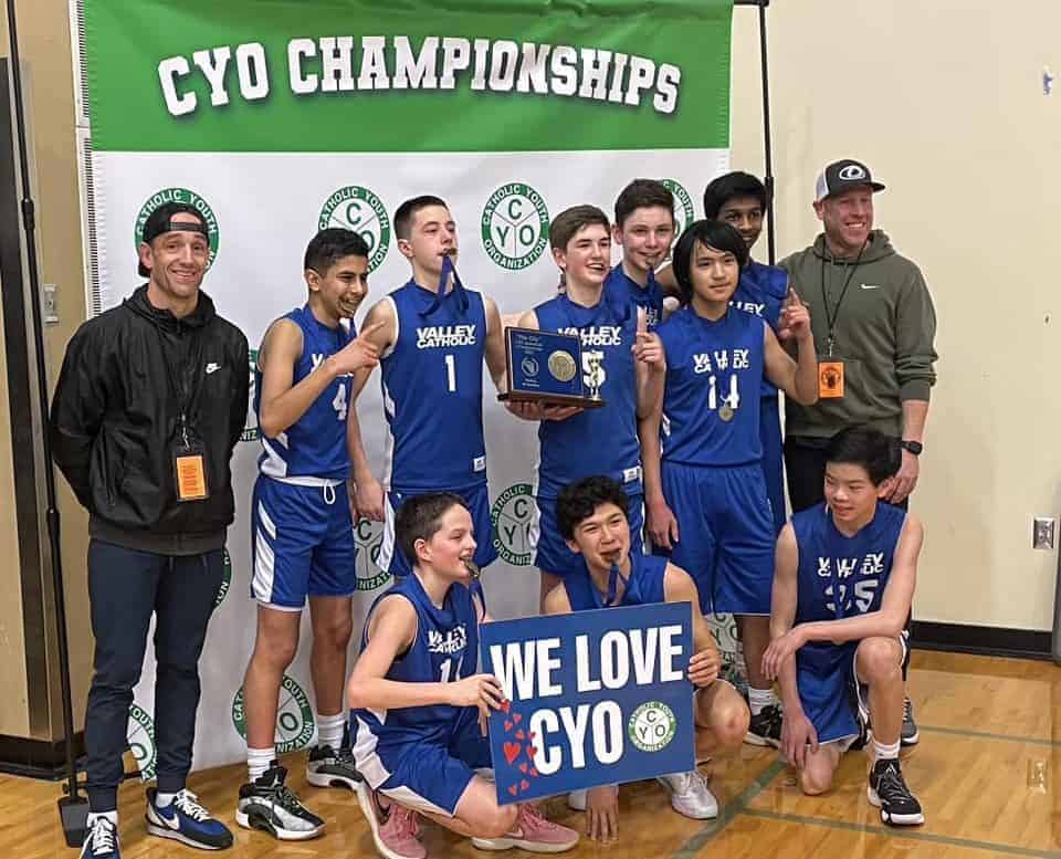 C Y O championships boys team photo