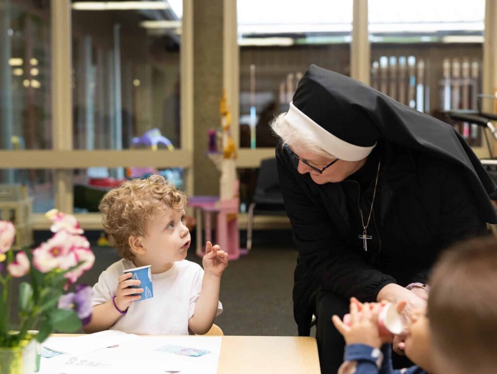 Sr. Michael Francine visits Early Learning School