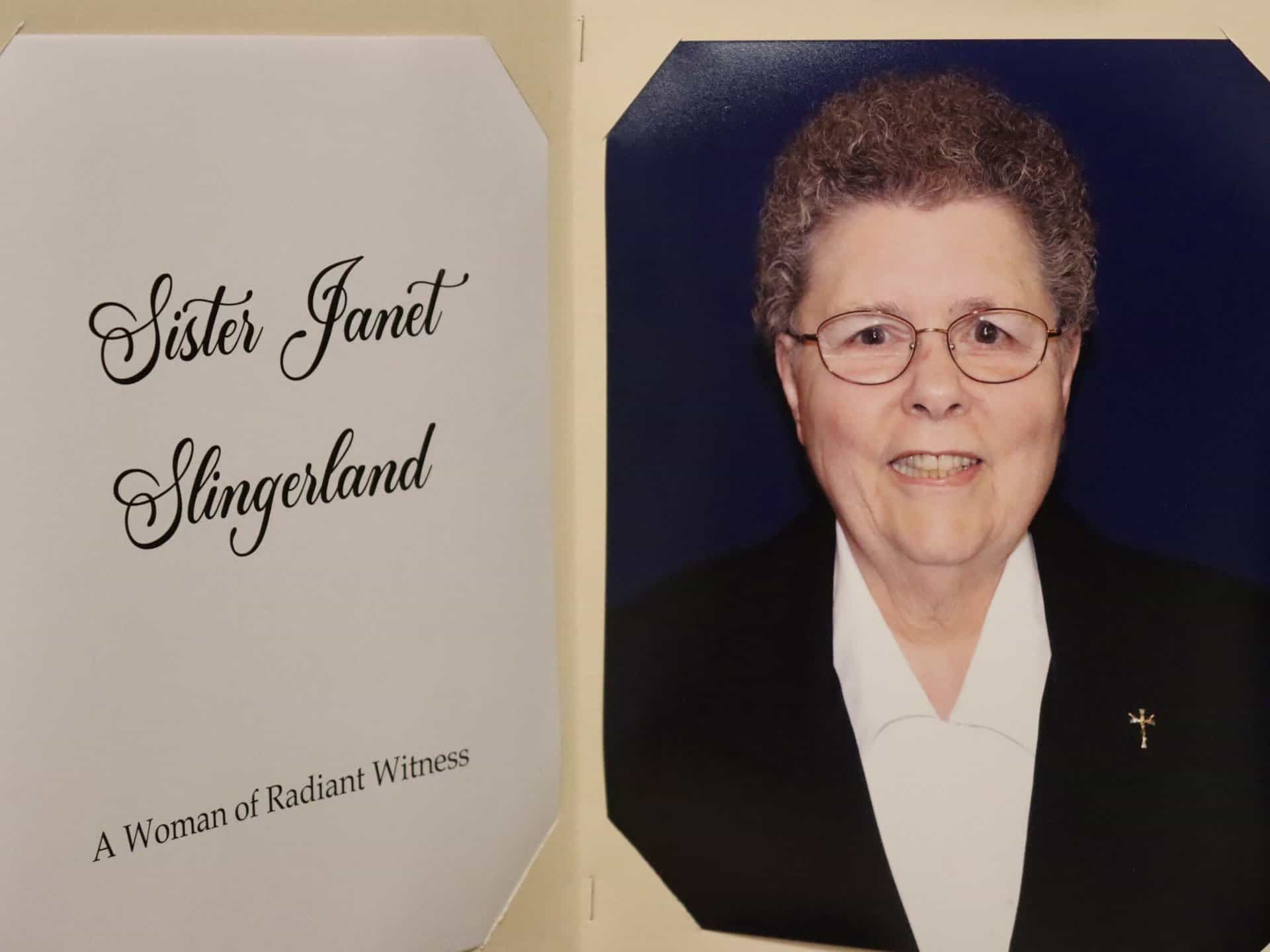 Sr. Janet Slingerland Jubilee sign