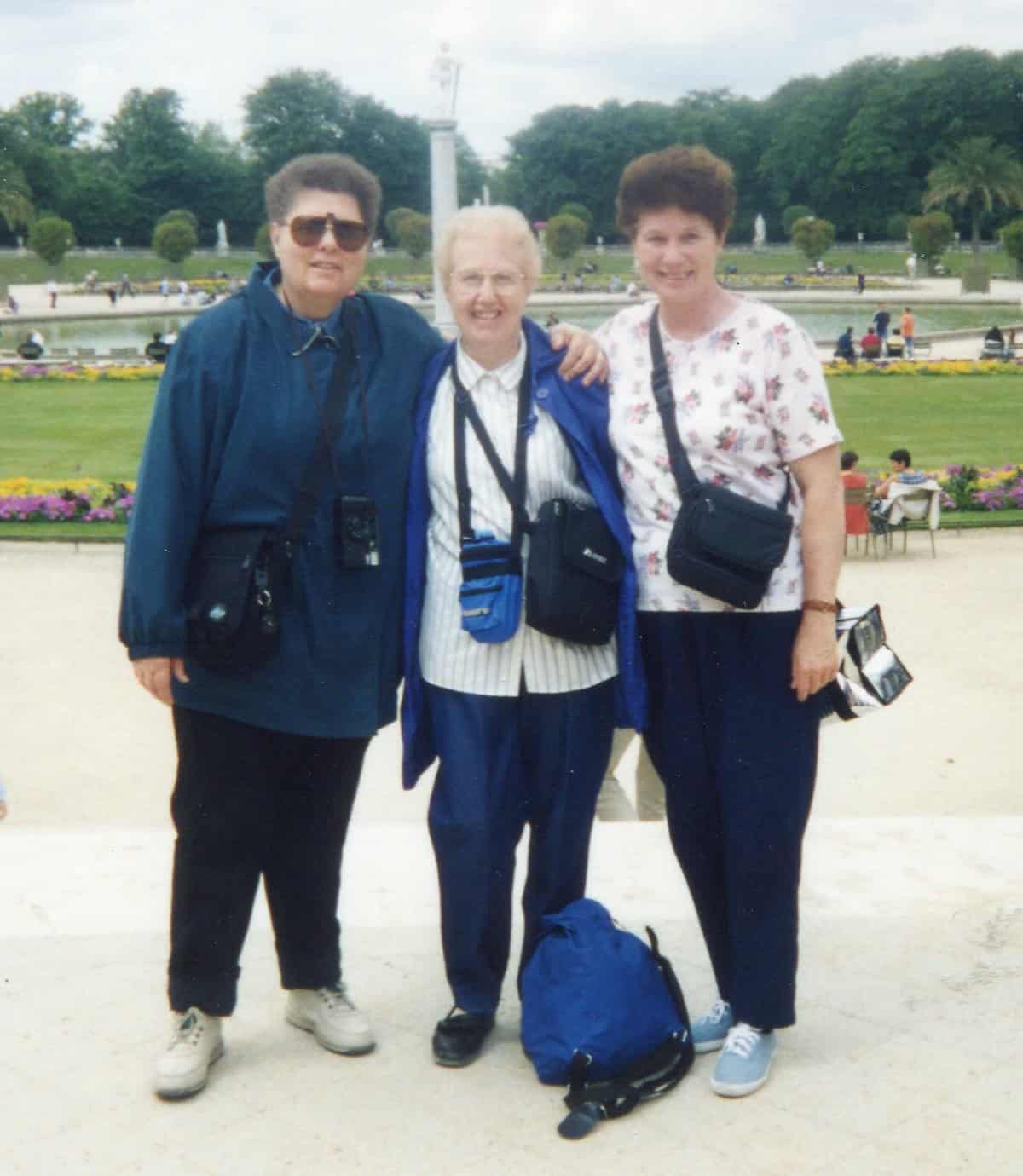Srs. Janet, Theresa Ann and Rita Rose in Paris