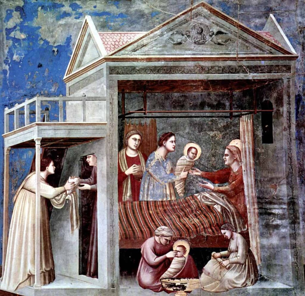Giotto di Bondone - The Birth of the Virgin - Scrovegni