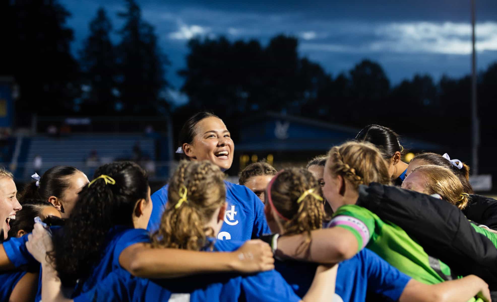 Varsity Girls Soccer In Celebration Web Photo