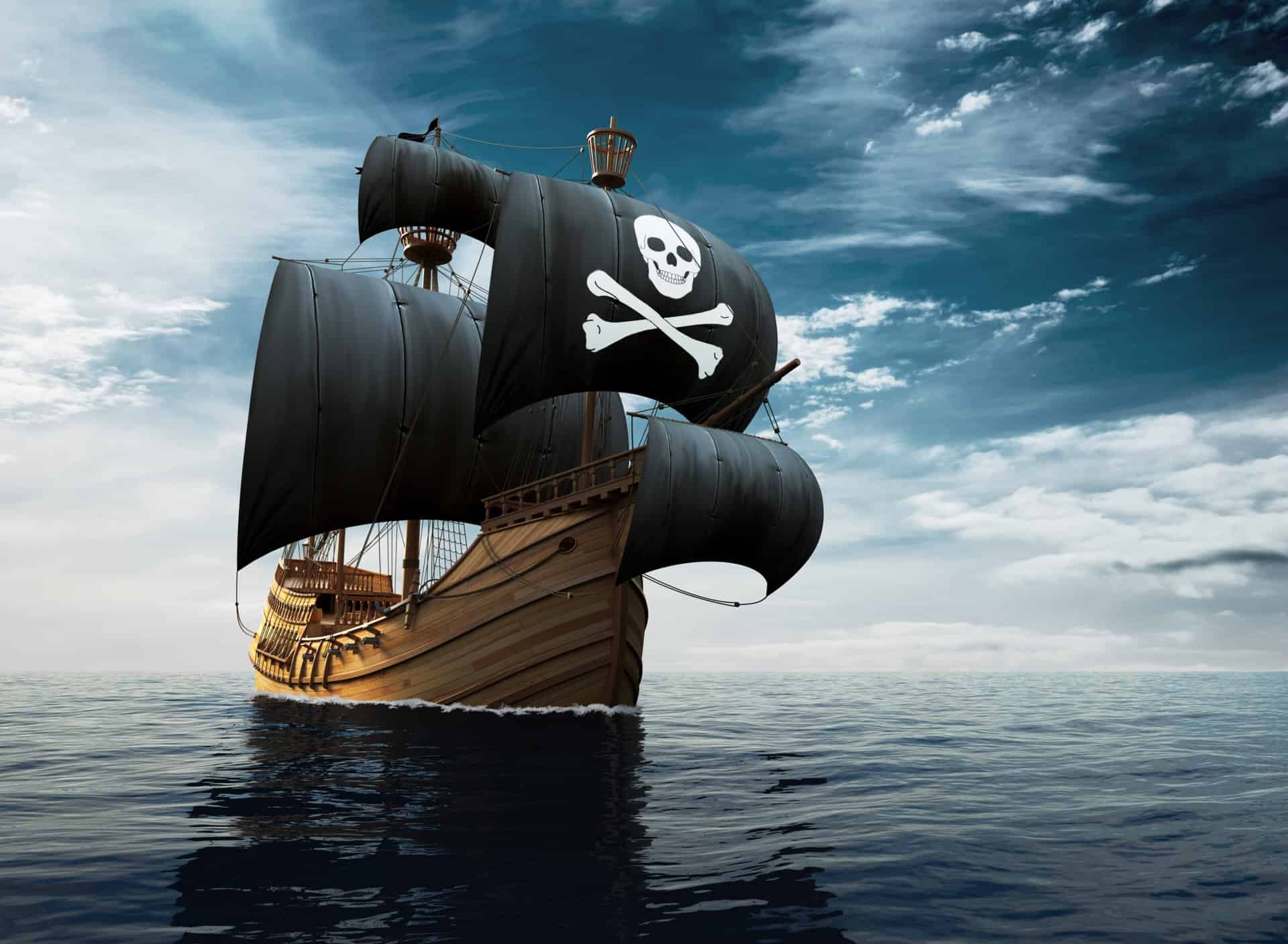 Pirate Ship 3d Illustration