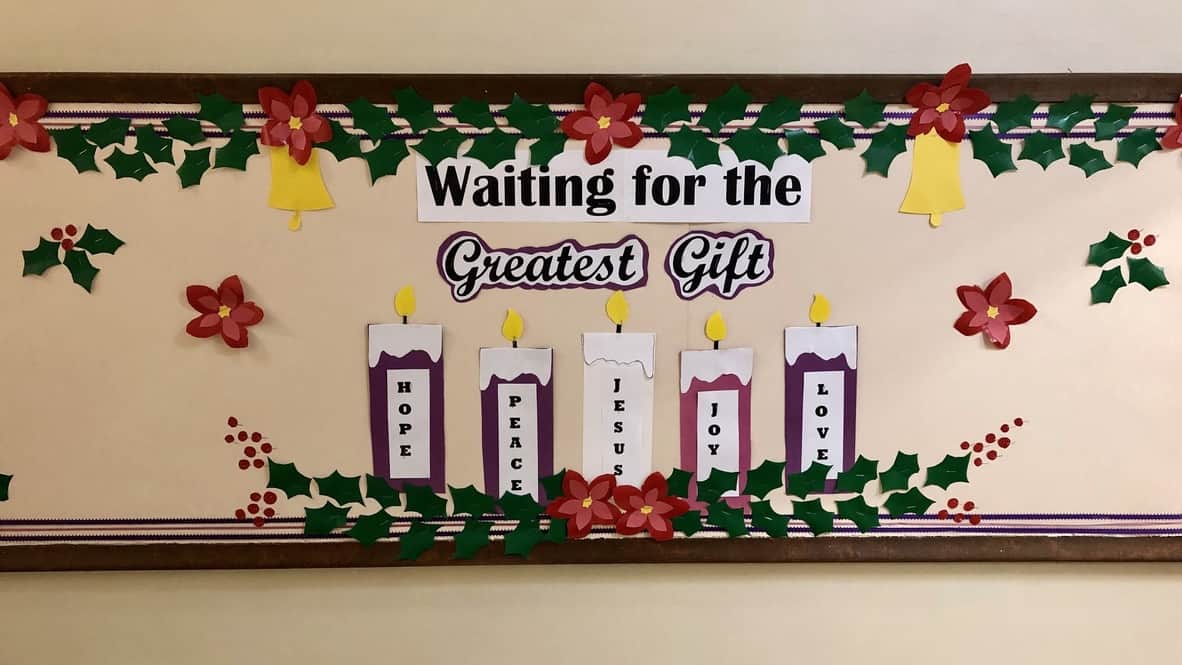 Advent bulletin board
