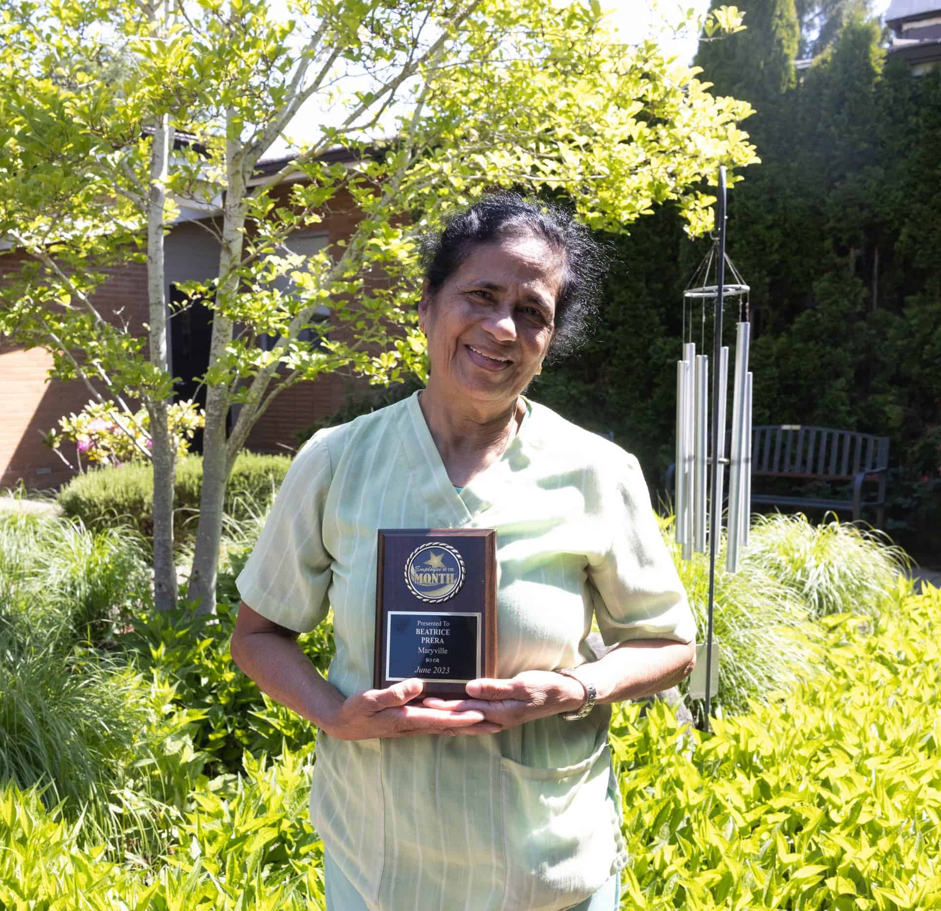 Beatrice Perera - Maryville's Employee of the Month for June