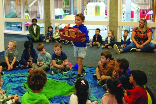 Bible story project, students learning about Noah's Ark