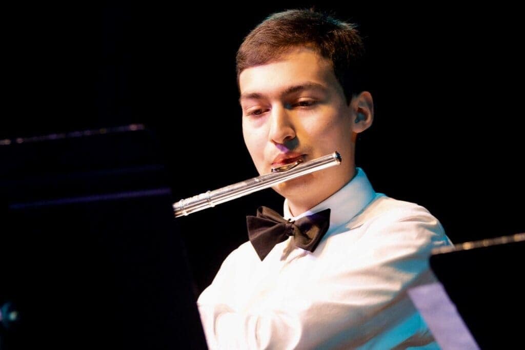 Ayush Playing The Flute