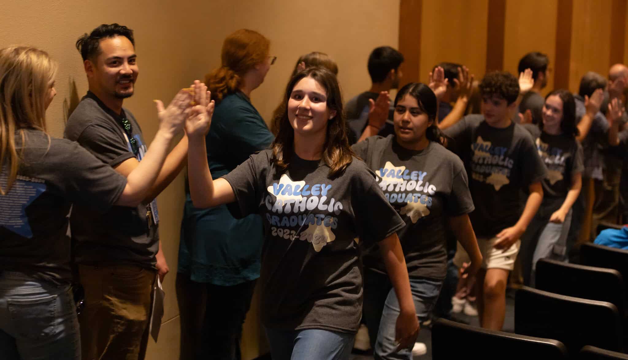 V C M S 8th graders completed their Capstones and were treated to the annual Sending Ceremony