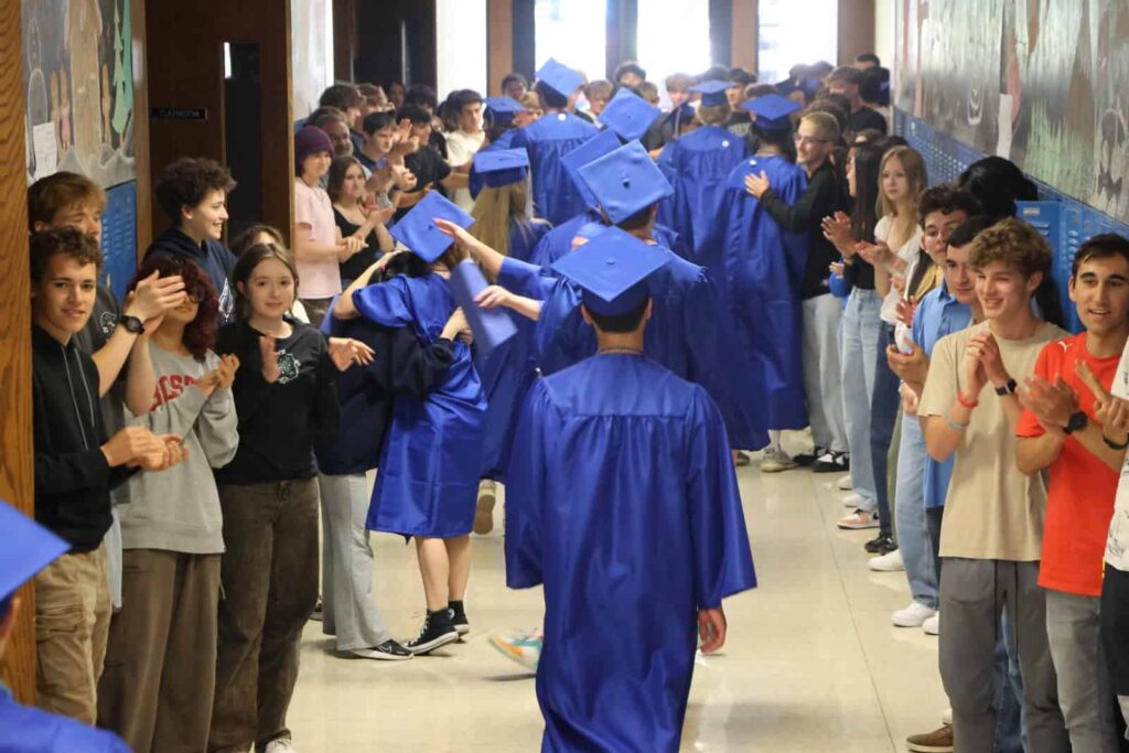 Senior Walk, walking through V C H S halls