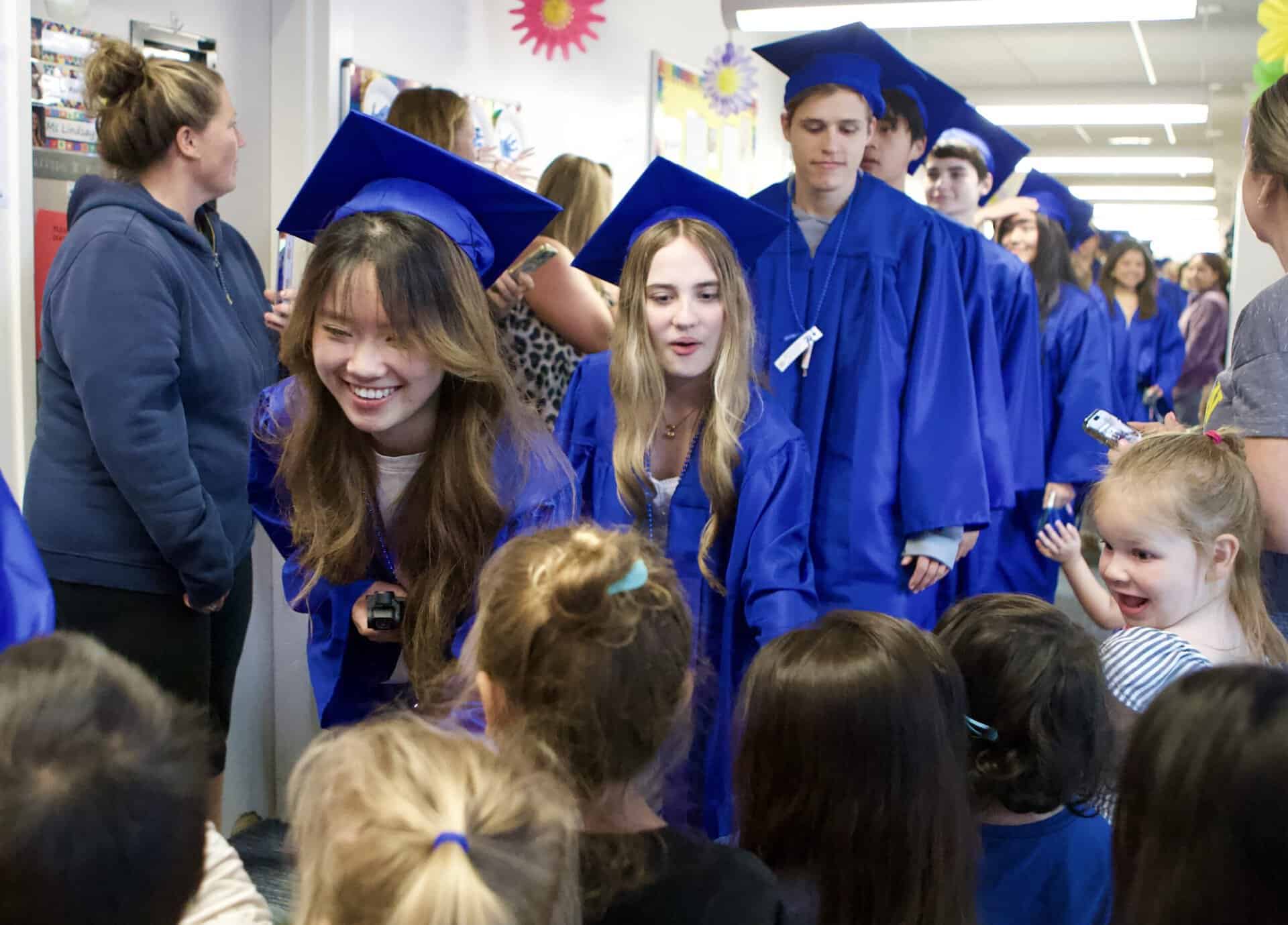 VCHS Senior Walk of Honor 26 entering the elementary school