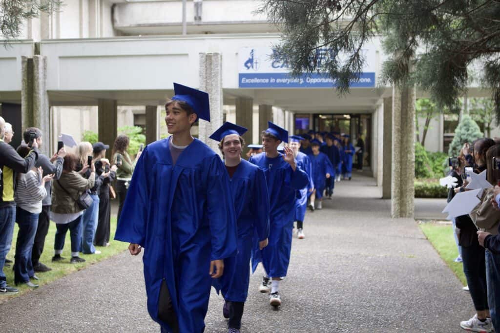 VCHS Senior Walk of Honor 26 exiting the high school