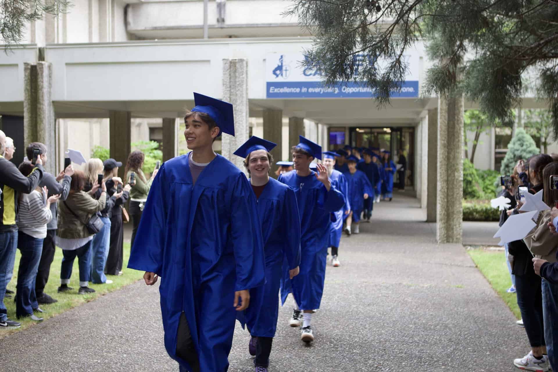 VCHS Senior Walk of Honor 26 exiting the high school