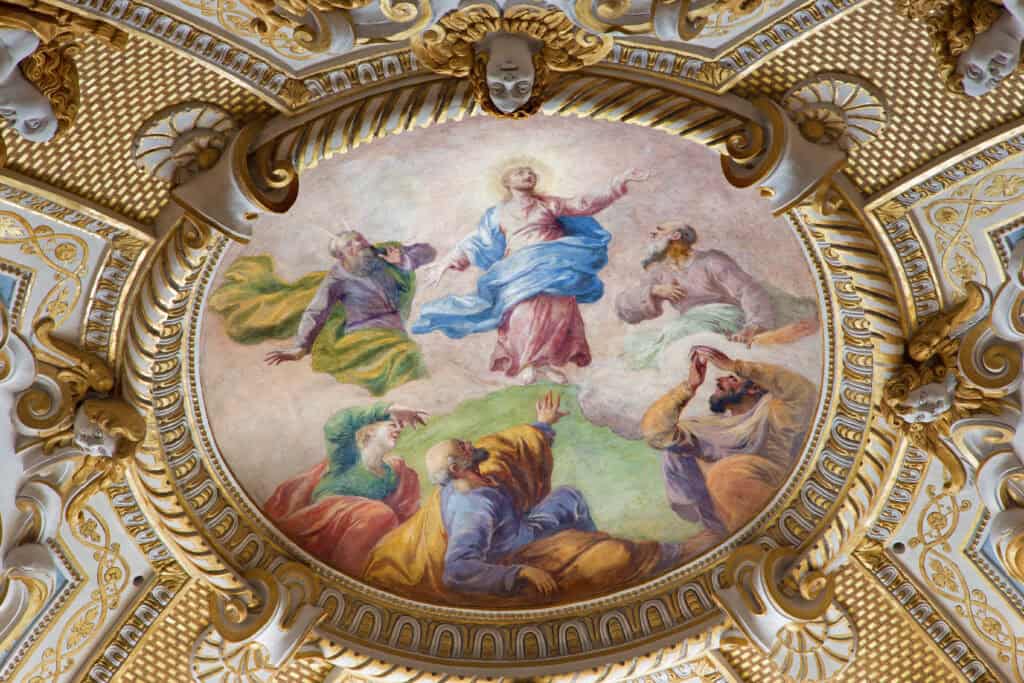 Vienna, ,july,3:,baroque,fresco,of,transfiguration,of,the