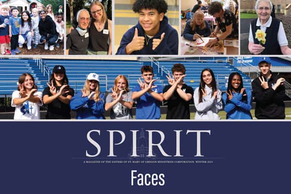 Spirit faces collage