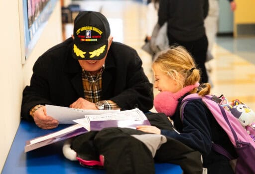 Grandpa and student at GPSF