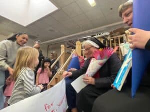 Sisters visit VCELS during Catholic Schools Week