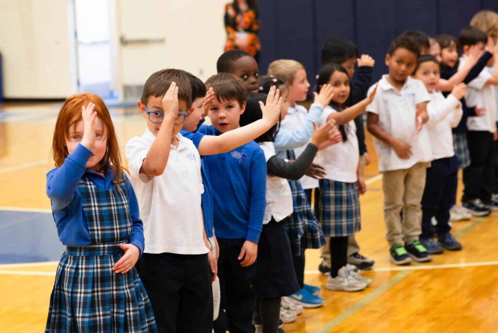 VCES students sing and sign at Grandparents Day