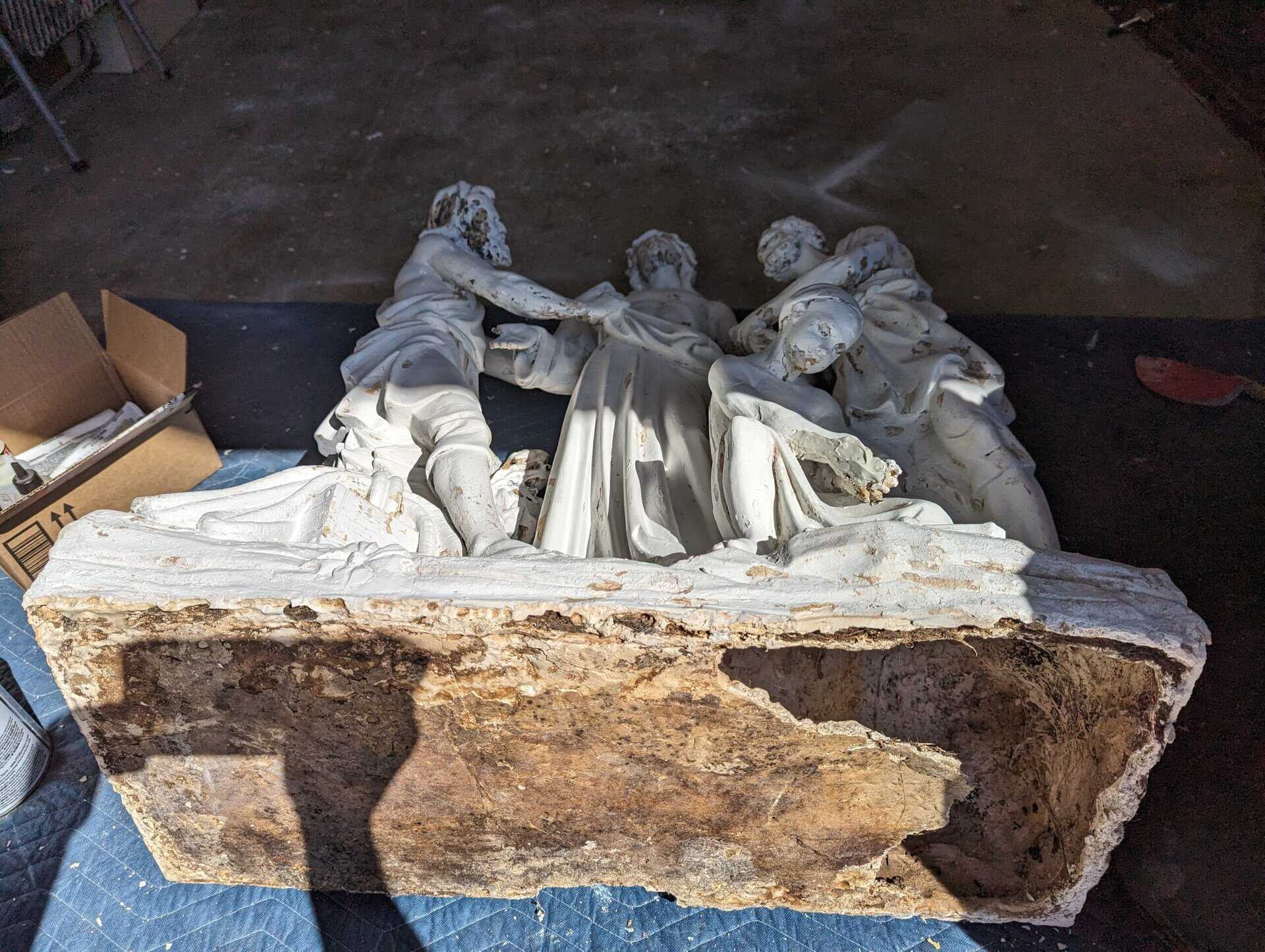 Original Station of the Cross before it was refurbished by Jones.