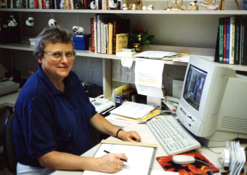 Sr. Marcella working at Regis